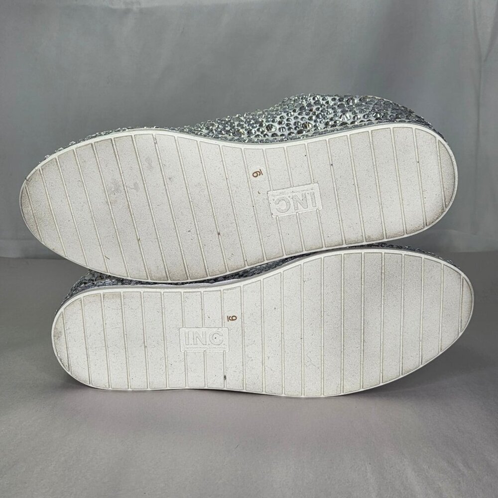 I.N.C. International Concepts Dazzlee Round Toe Sneakers - Silver - Picture 5 of 8